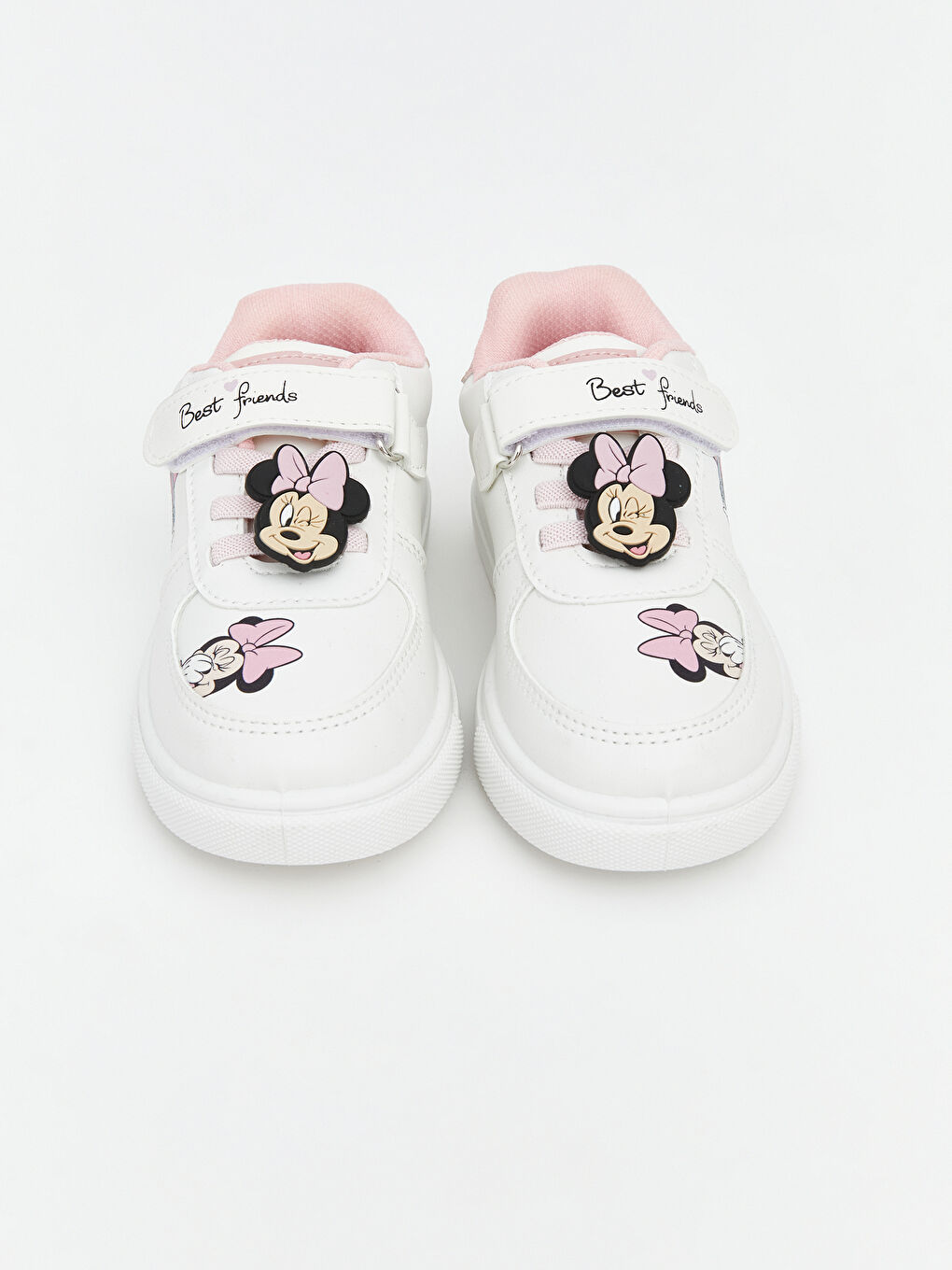 Beyaz Minnie Mouse Baskılı Kız Bebek Spor Ayakkabı-2