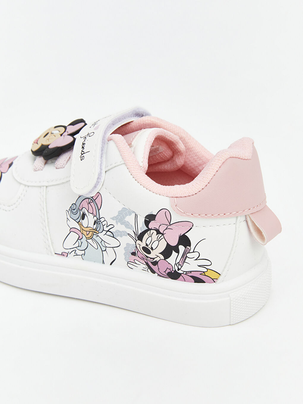 Beyaz Minnie Mouse Baskılı Kız Bebek Spor Ayakkabı-4