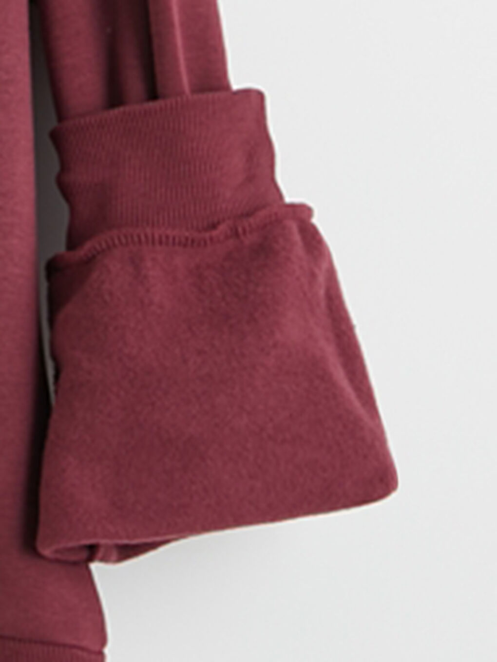 Mürdüm Bisiklet Yaka Baskılı Kız Çocuk Kalın Sweatshirt-2