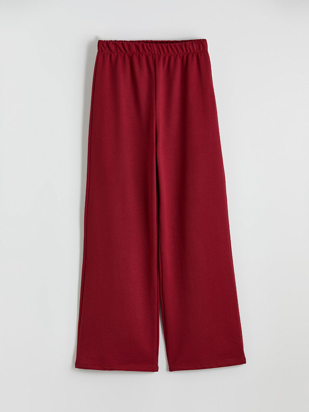 Kahverengi Beli Lastikli Geniş Paça Kız Bebek Eşofman Altı