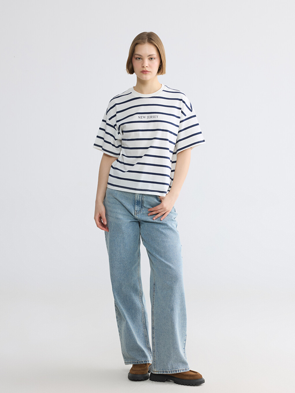 Woman Blue Jeans