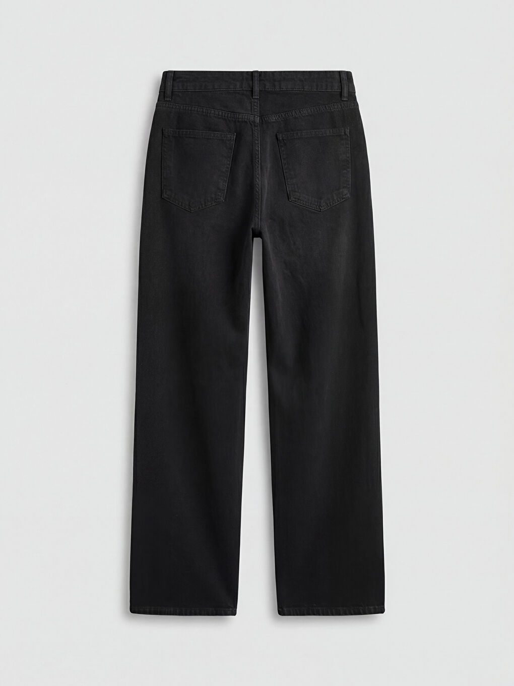 Siyah Baggy Fit Taşlı Kadın Jean Pantolon-3