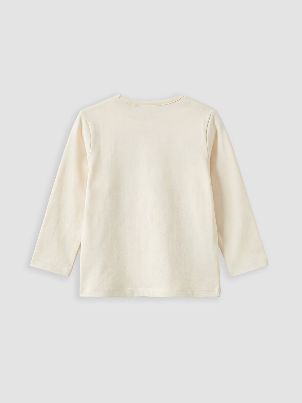 Ekru Baskılı Kız Bebek Tişört ve Tayt-2