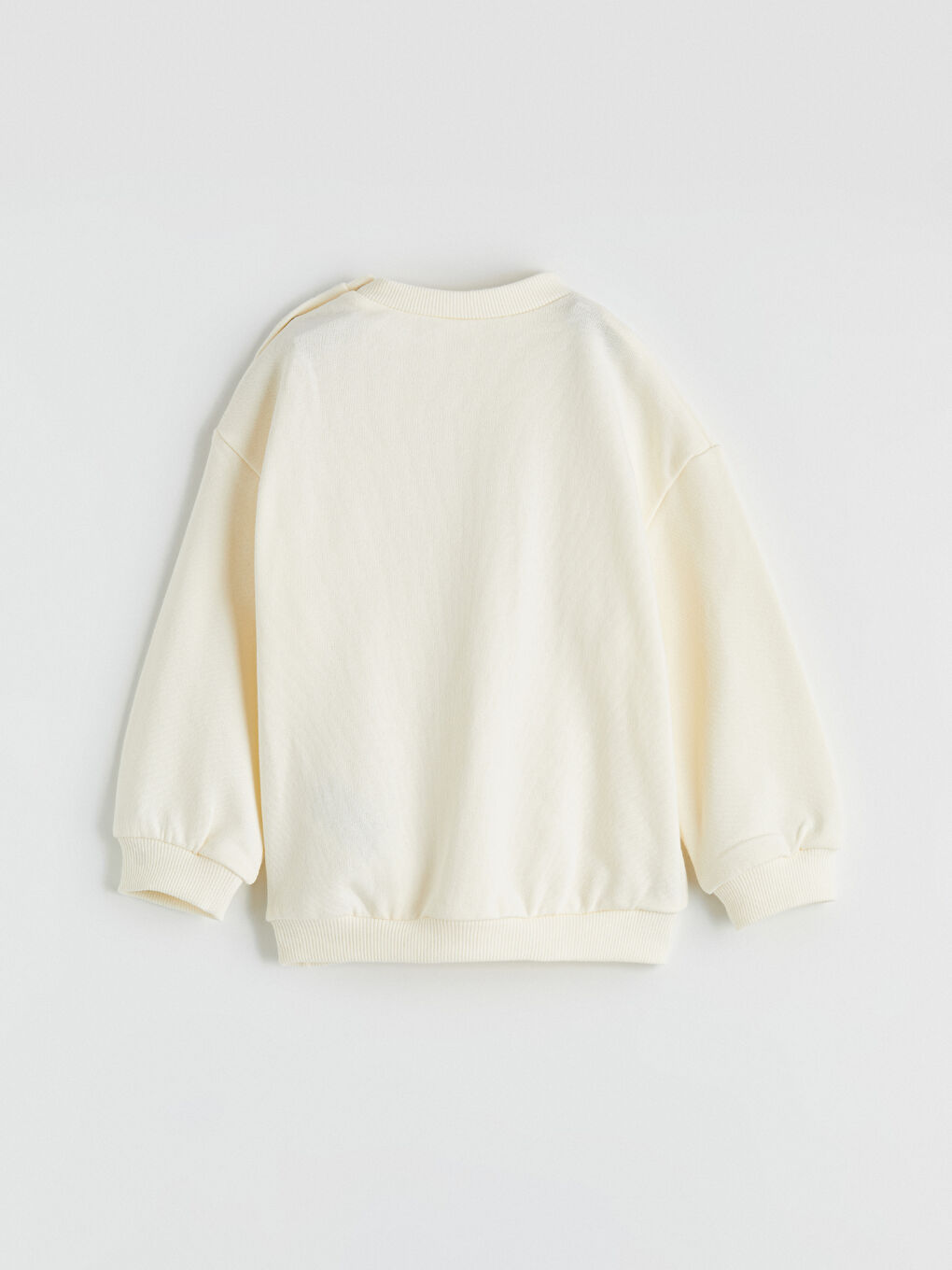 Ekru Baskılı Kız Bebek Sweatshirt ve Tayt Pantolon-4