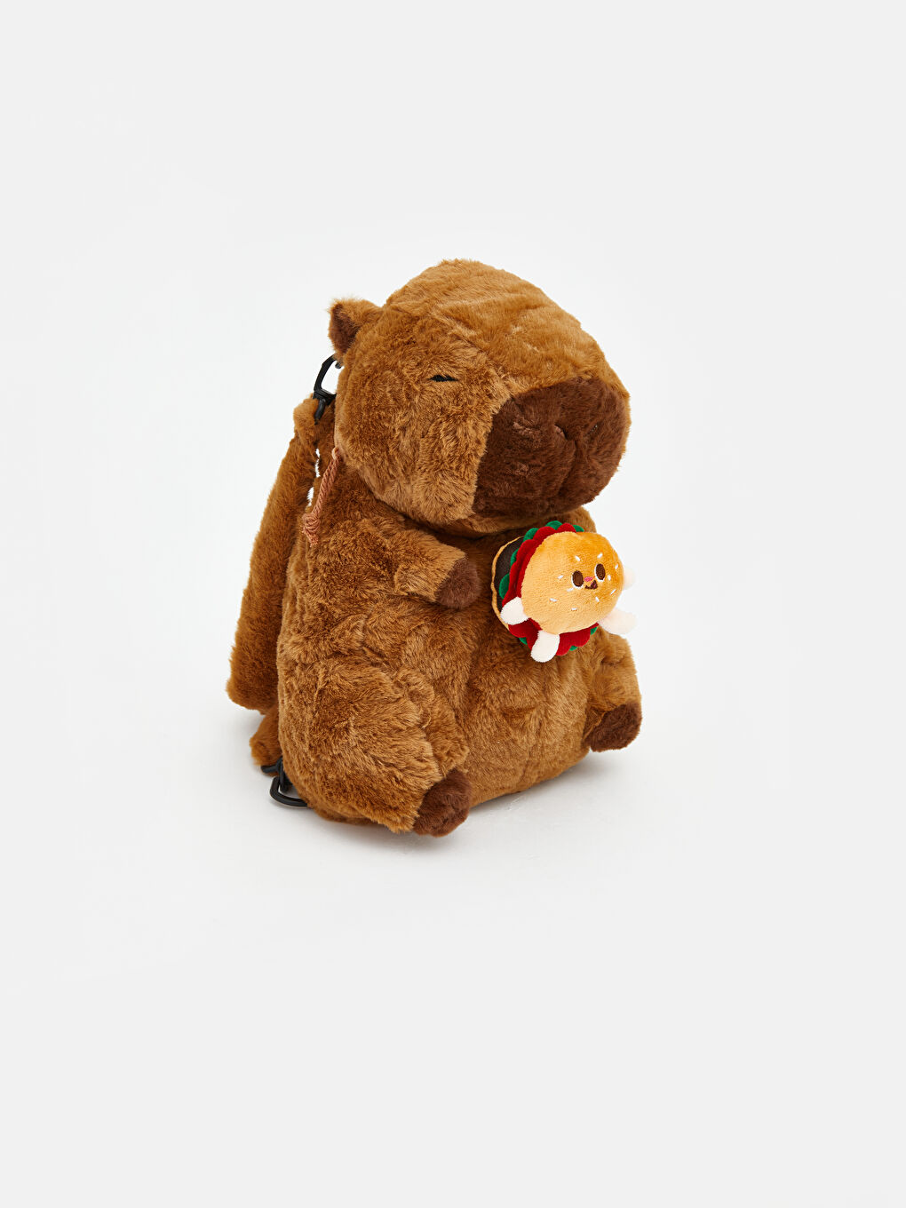 Kahverengi Hayvan Figürlü Pelüş Kız Bebek Sırt Çantası-1