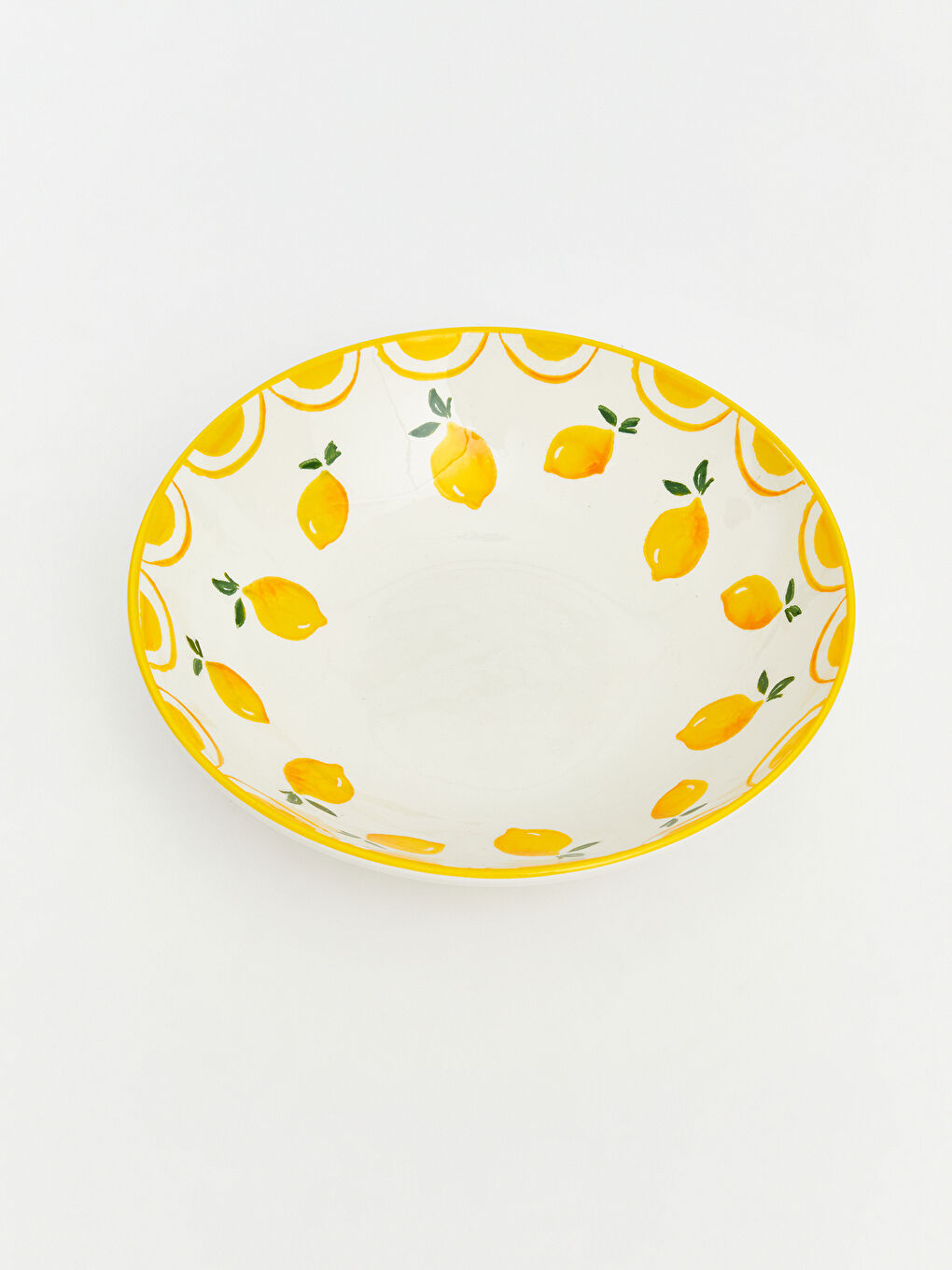 Karışık Limon Desenli Seramik Kase-3