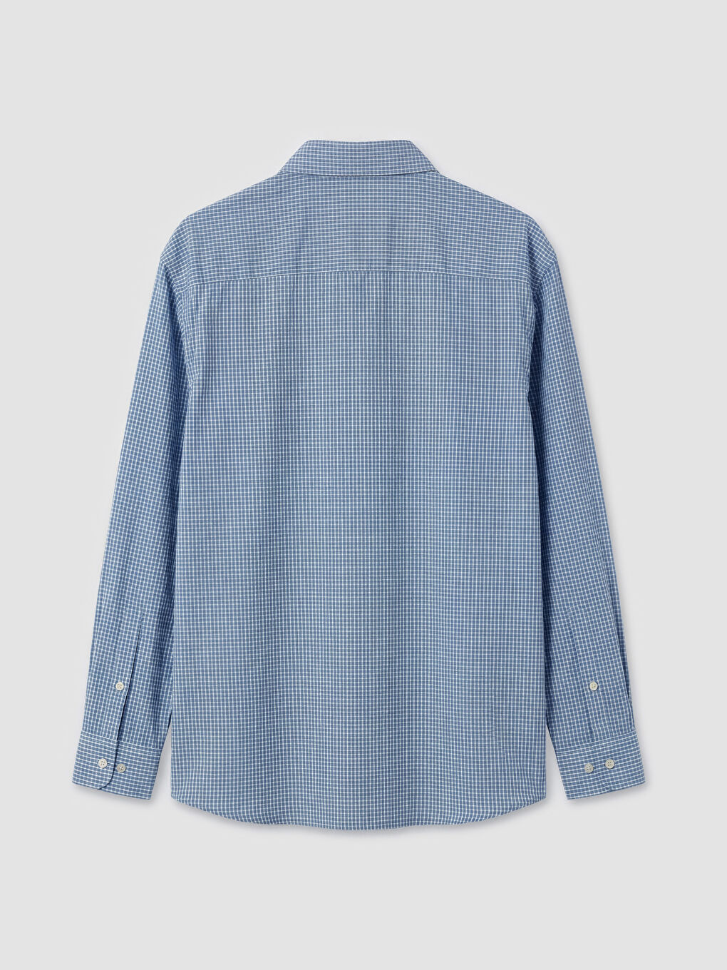 Mavi Regular Fit Ekose Erkek Gömlek-1