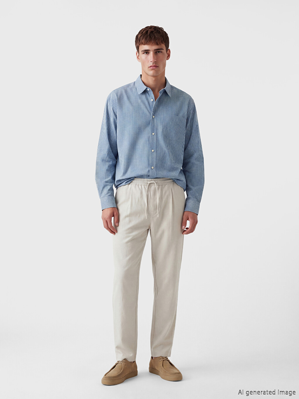Regular Fit Plaid Men's Shirt-1