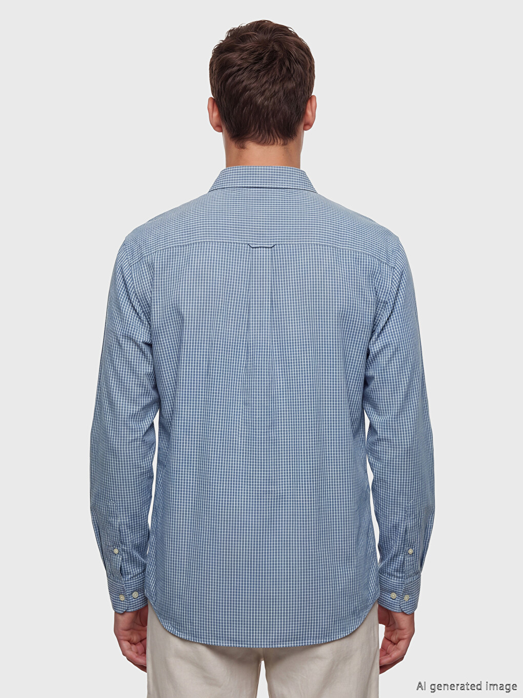 Regular Fit Plaid Men's Shirt-3