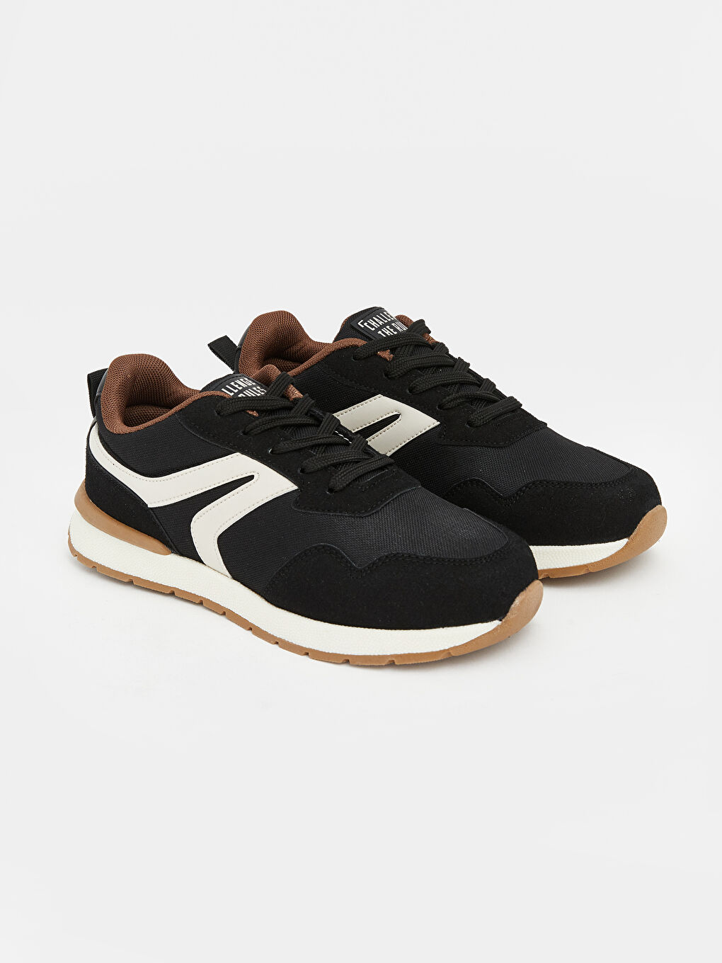 Siyah Bağcıklı Erkek Çocuk Spor Ayakkabı