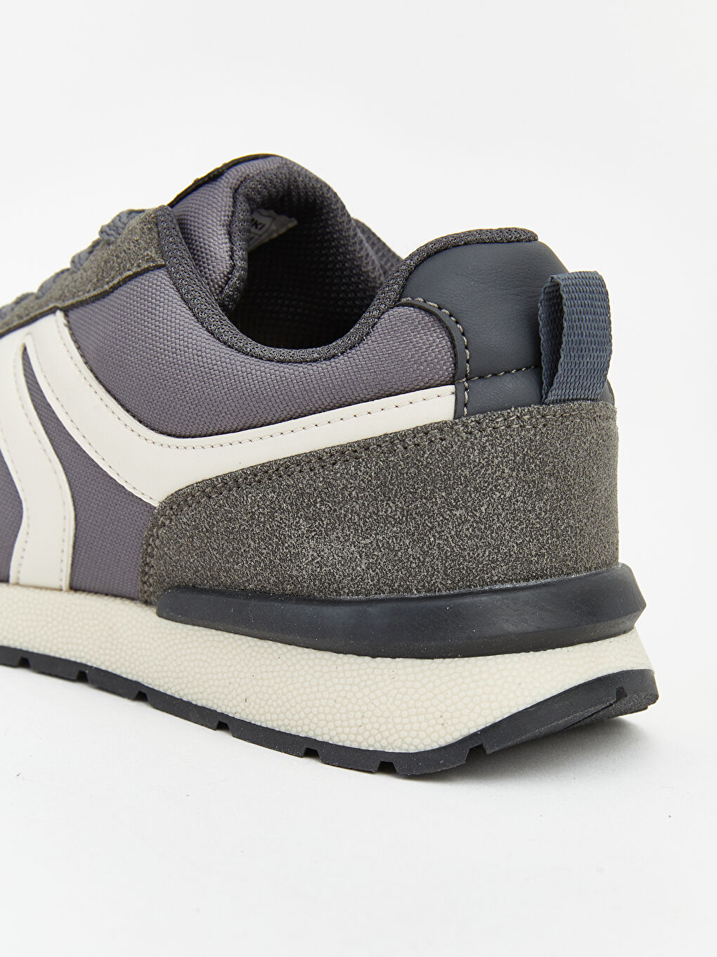 Gri  Süet Görünümlü Erkek Çocuk Spor Ayakkabı-4