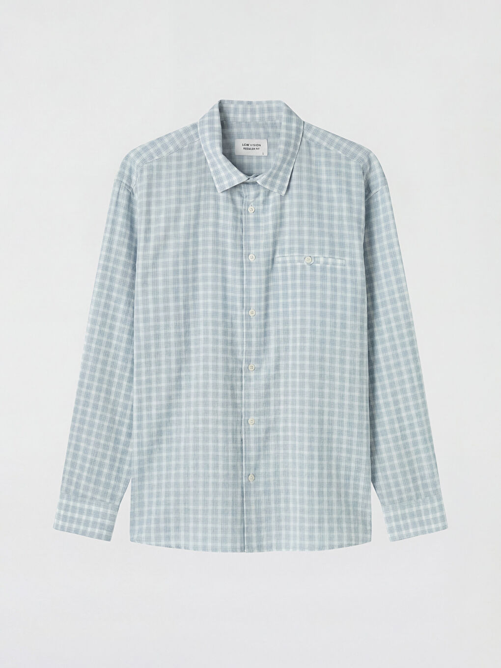 Mavi Regular Fit Ekoseli Erkek Gömlek