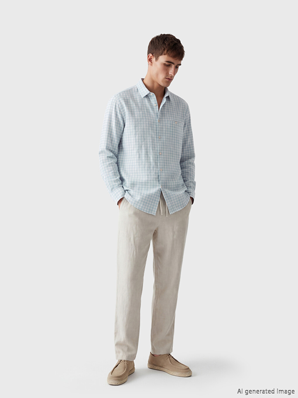 Regular Fit Plaid Men's Shirt-1