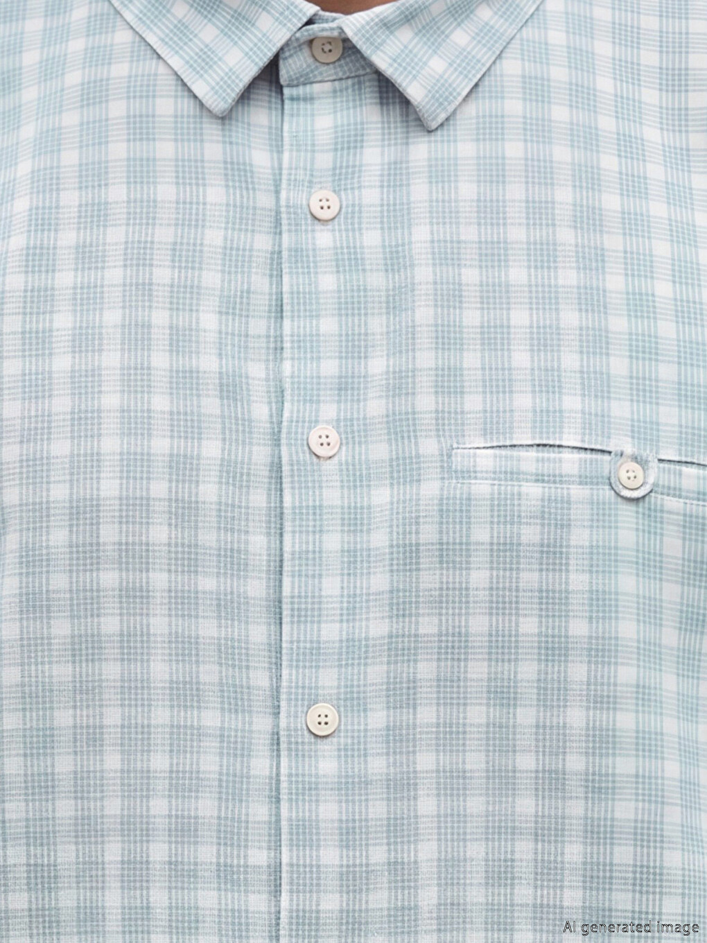 Regular Fit Plaid Men's Shirt-2
