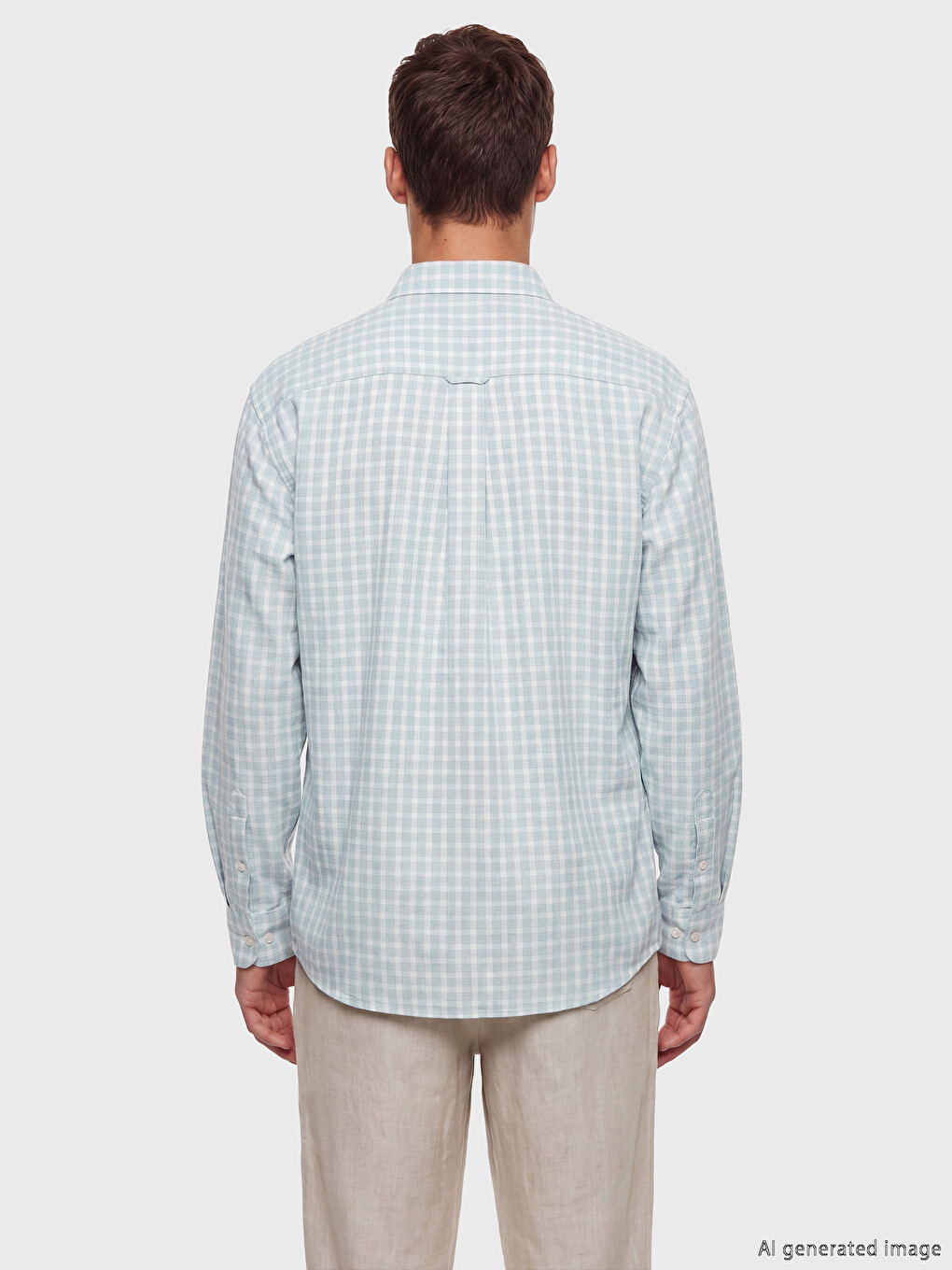 Regular Fit Plaid Men's Shirt-3
