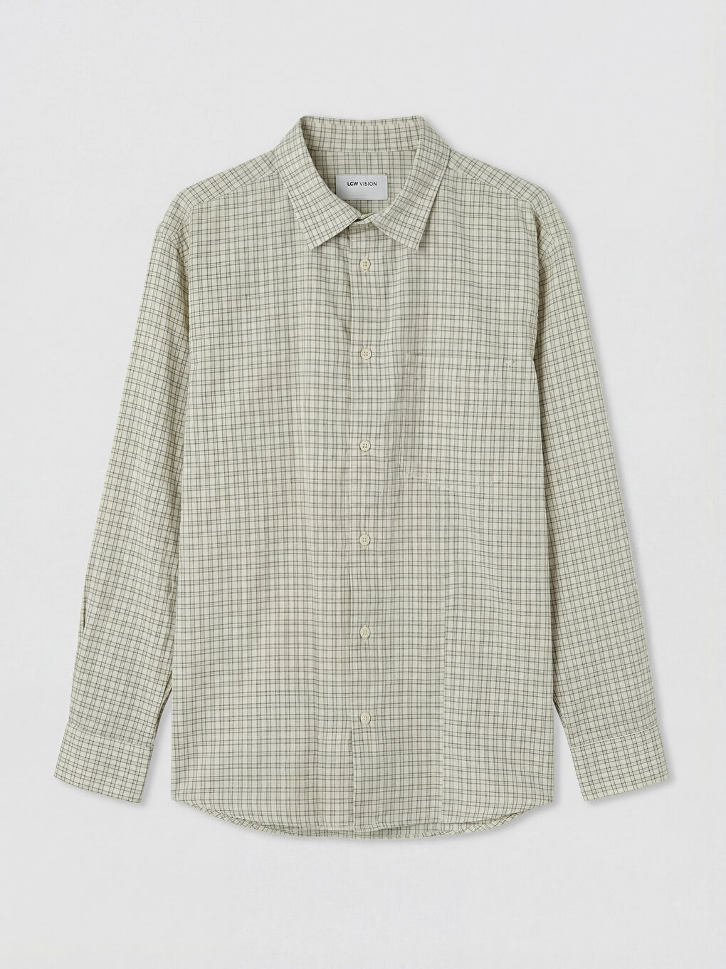 Bej Regular Fit Ekose Erkek Gömlek