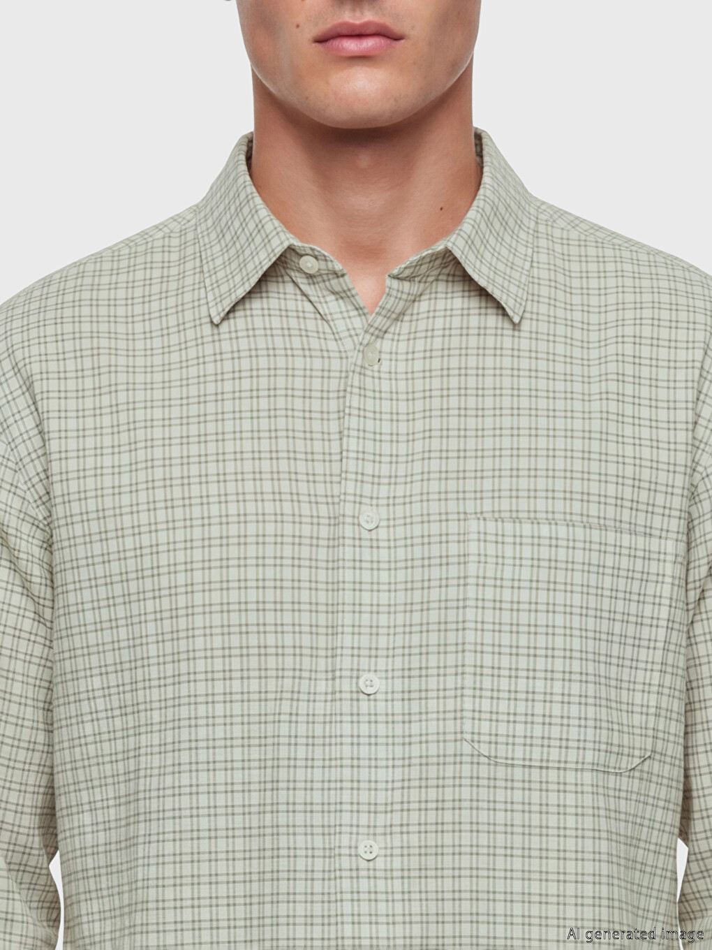 Regular Fit Plaid Men's Shirt-2