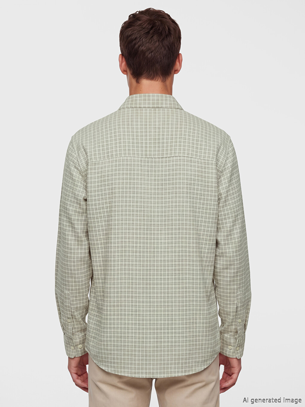 Regular Fit Plaid Men's Shirt-3