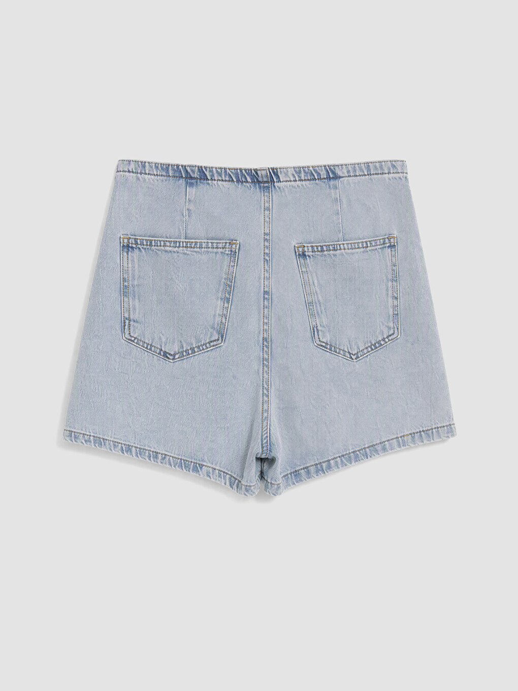 Tie-waist Women's Jean Shorts Skirt-1