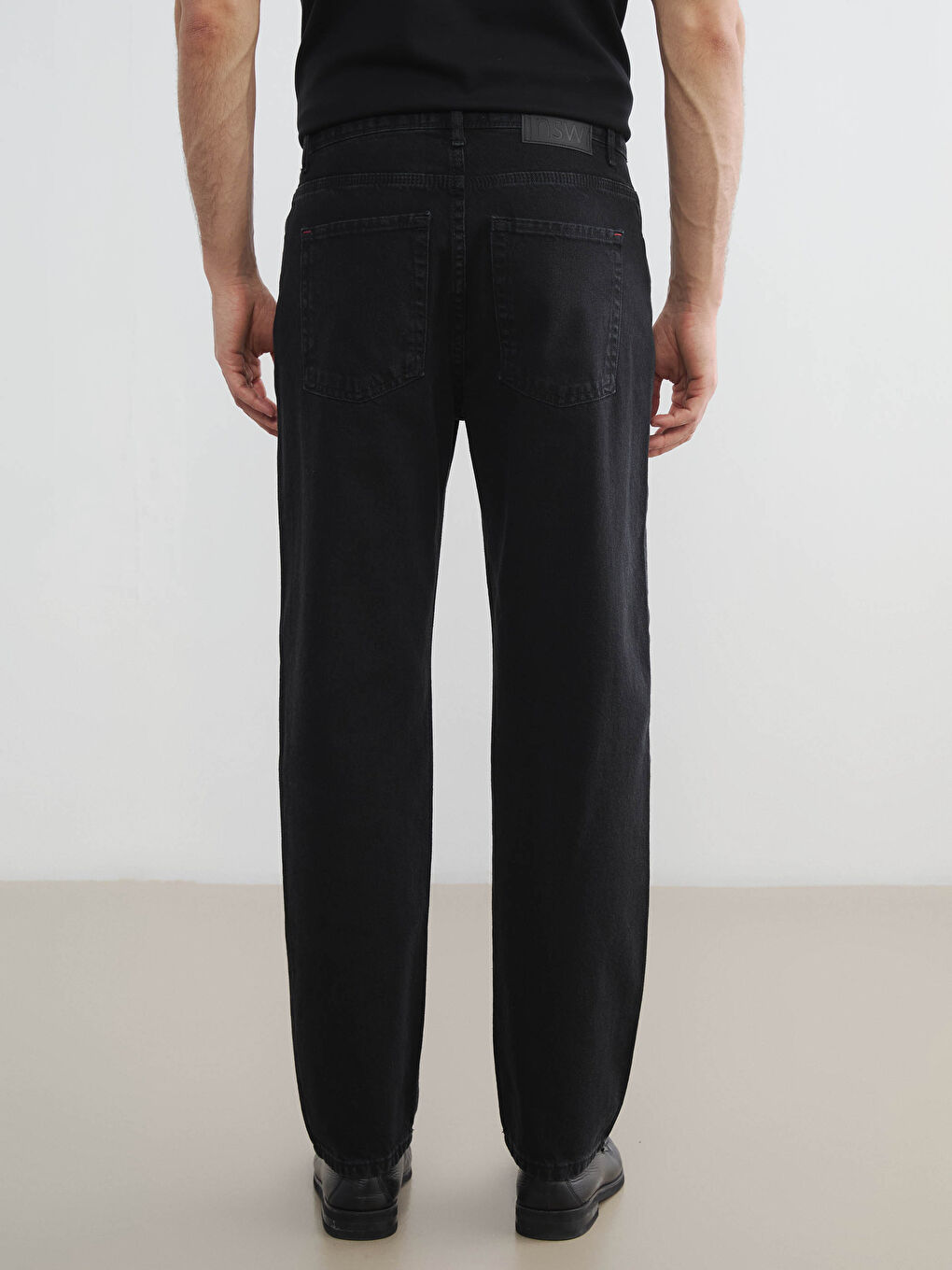 Siyah 745 Baggy Fit Erkek Jean Pantolon-3