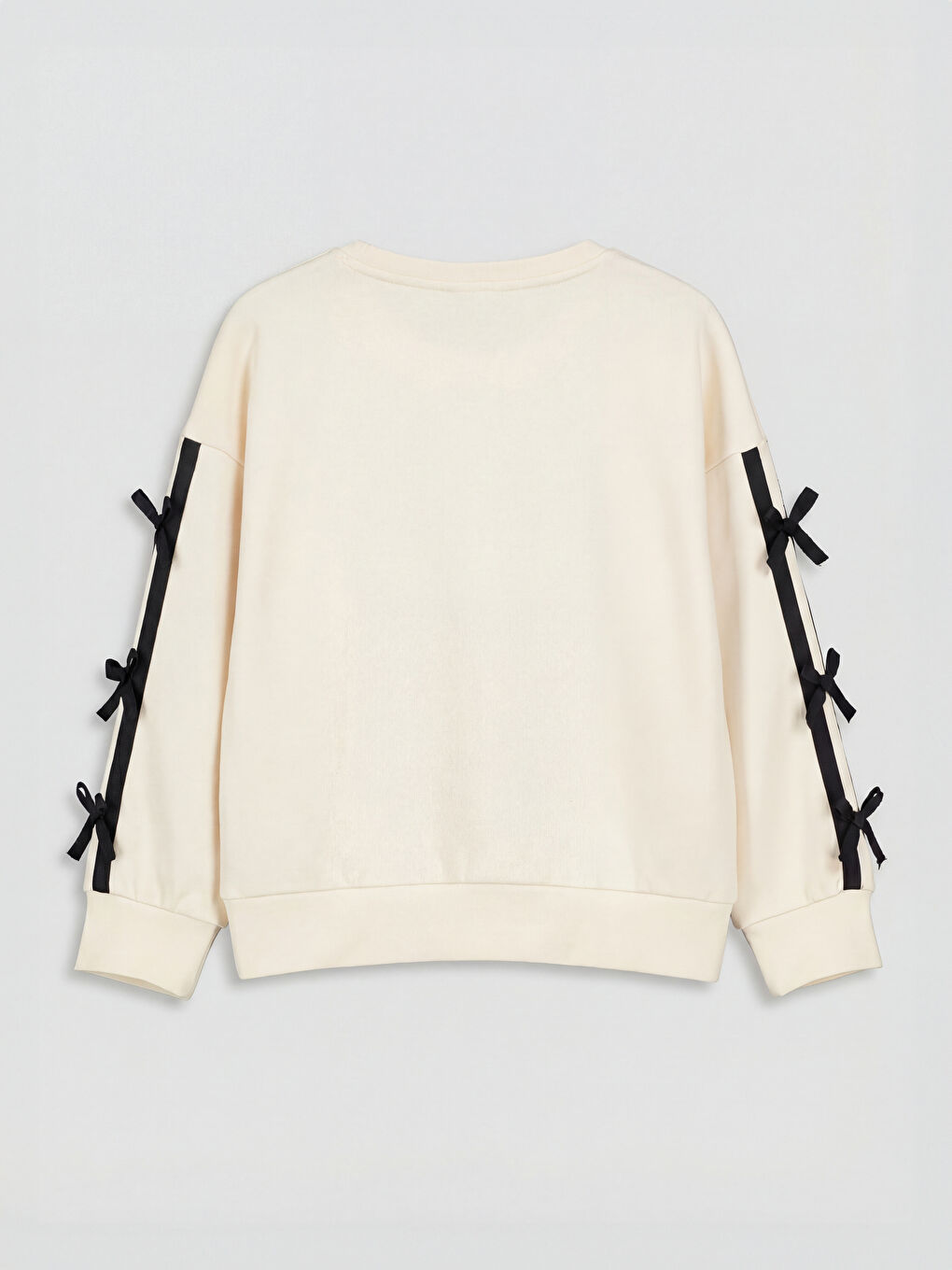 Ekru Hello Kitty Baskılı Kız Çocuk Sweatshirt ve Eşofman Altı-2