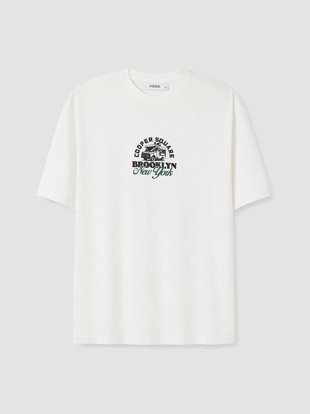 Crew Neck Brooklyn Printed Men's T-Shirt-4