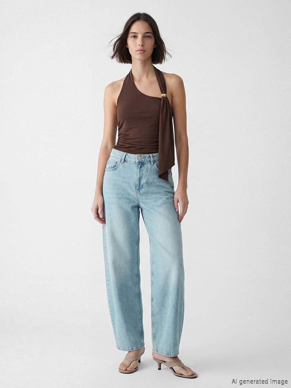 İndigo Balloon Fit Kadın Jean Pantolon