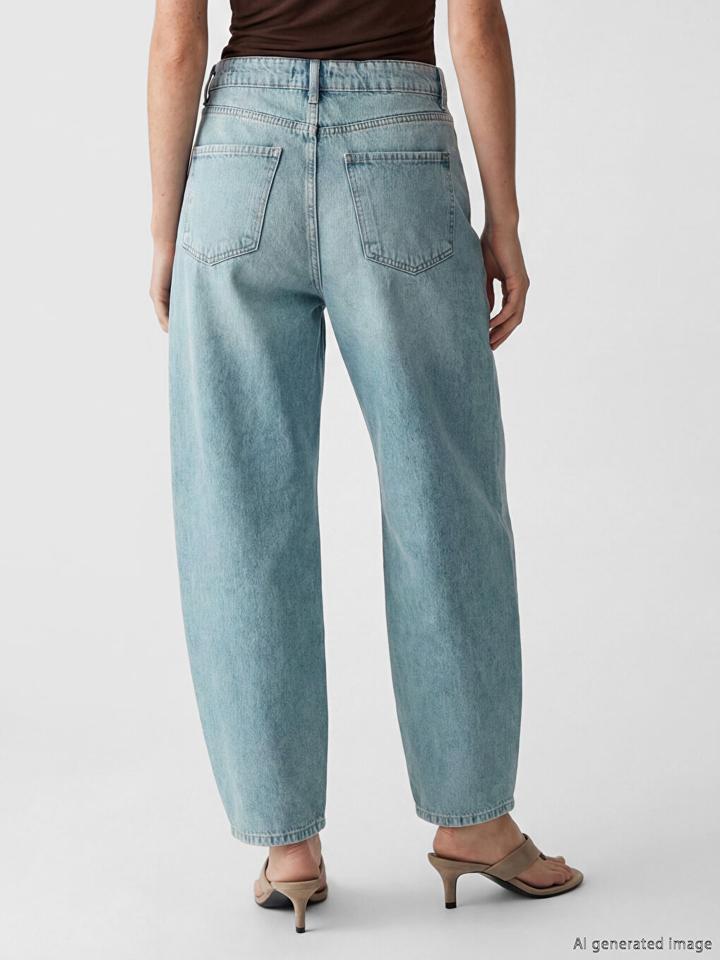 İndigo Balloon Fit Kadın Jean Pantolon-1