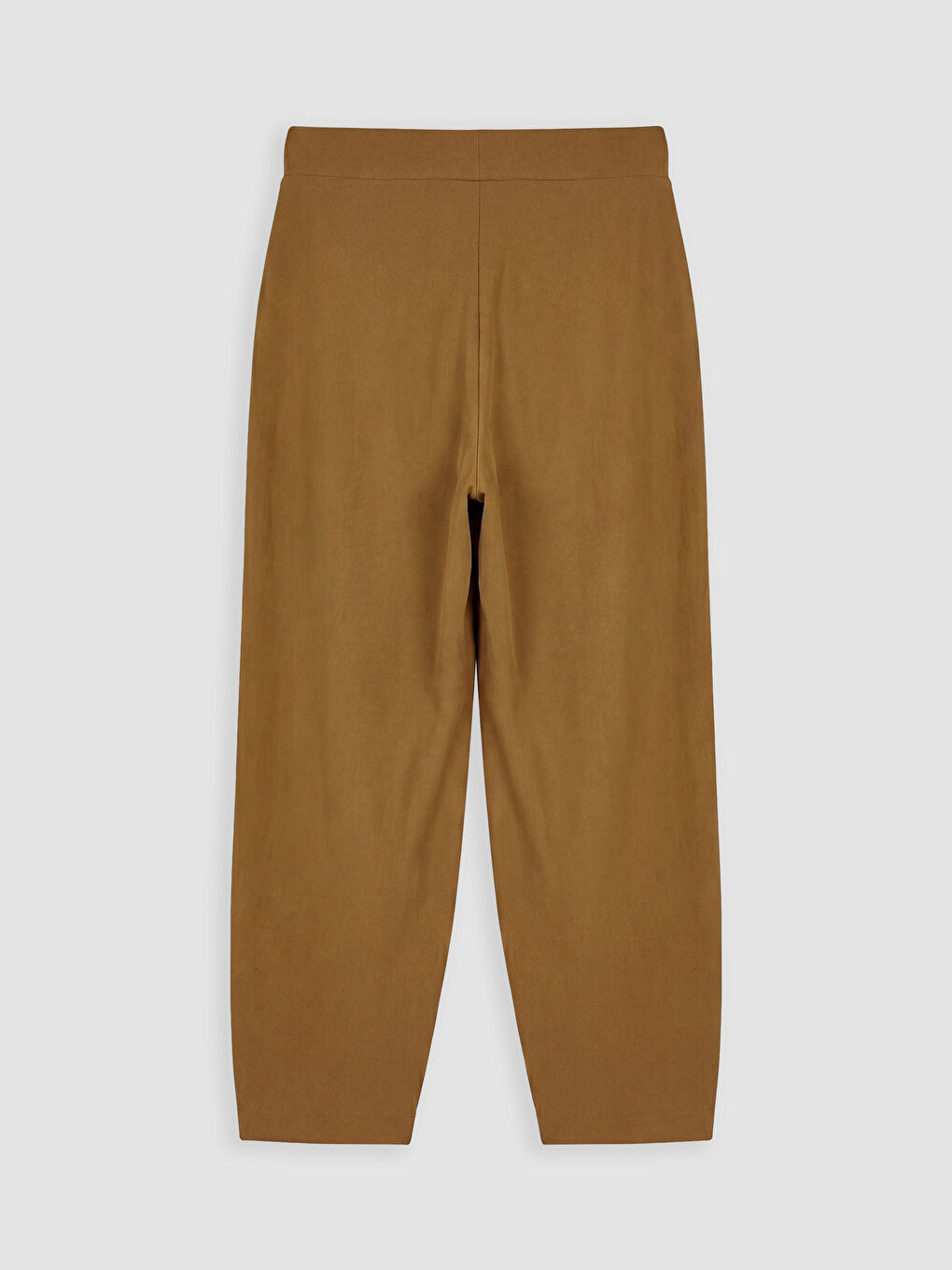 Yeşil Beli Lastikli Dokulu Kadın Pantolon-1