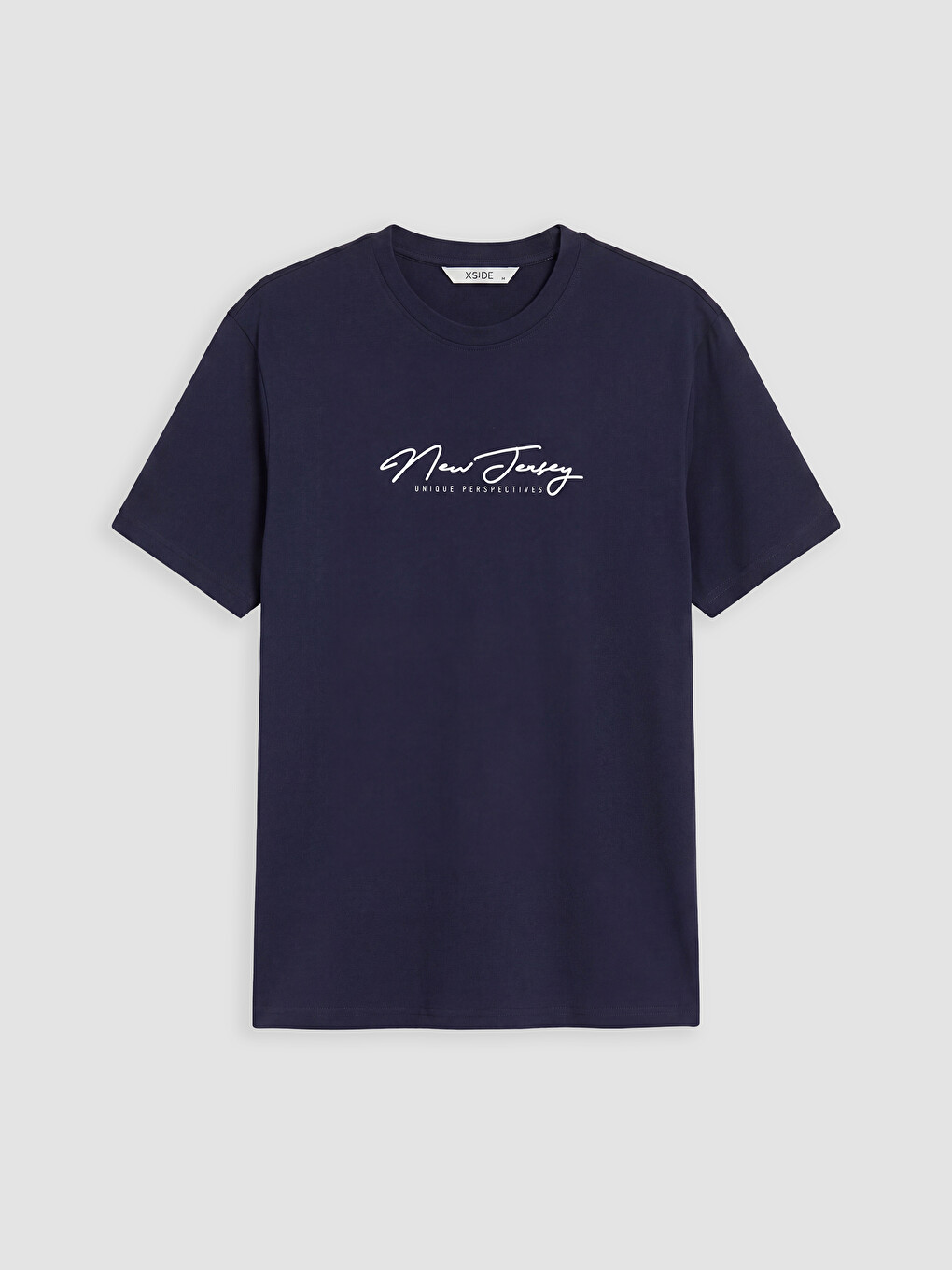 Crew Neck New Jersey Printed Men's T-Shirt
