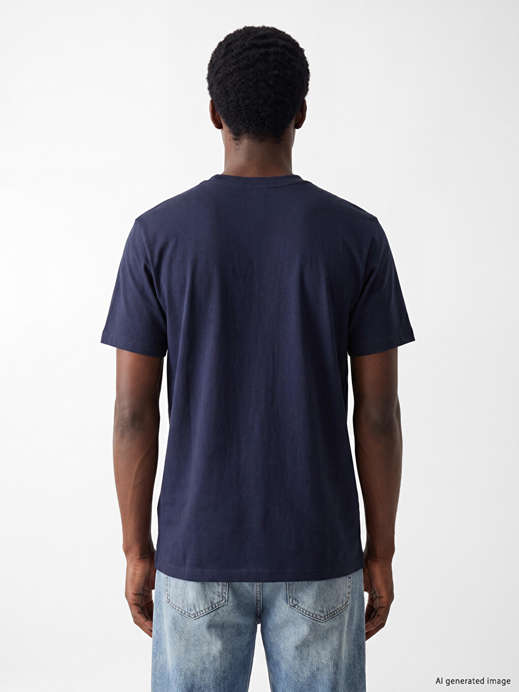 Crew Neck New Jersey Printed Men's T-shirt-3