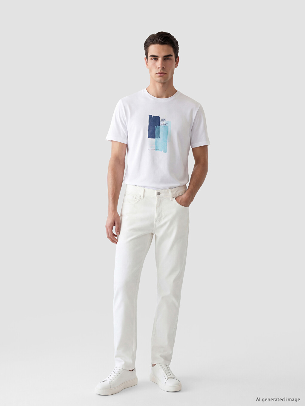 Crew Neck Printed Men's T-Shirt-1