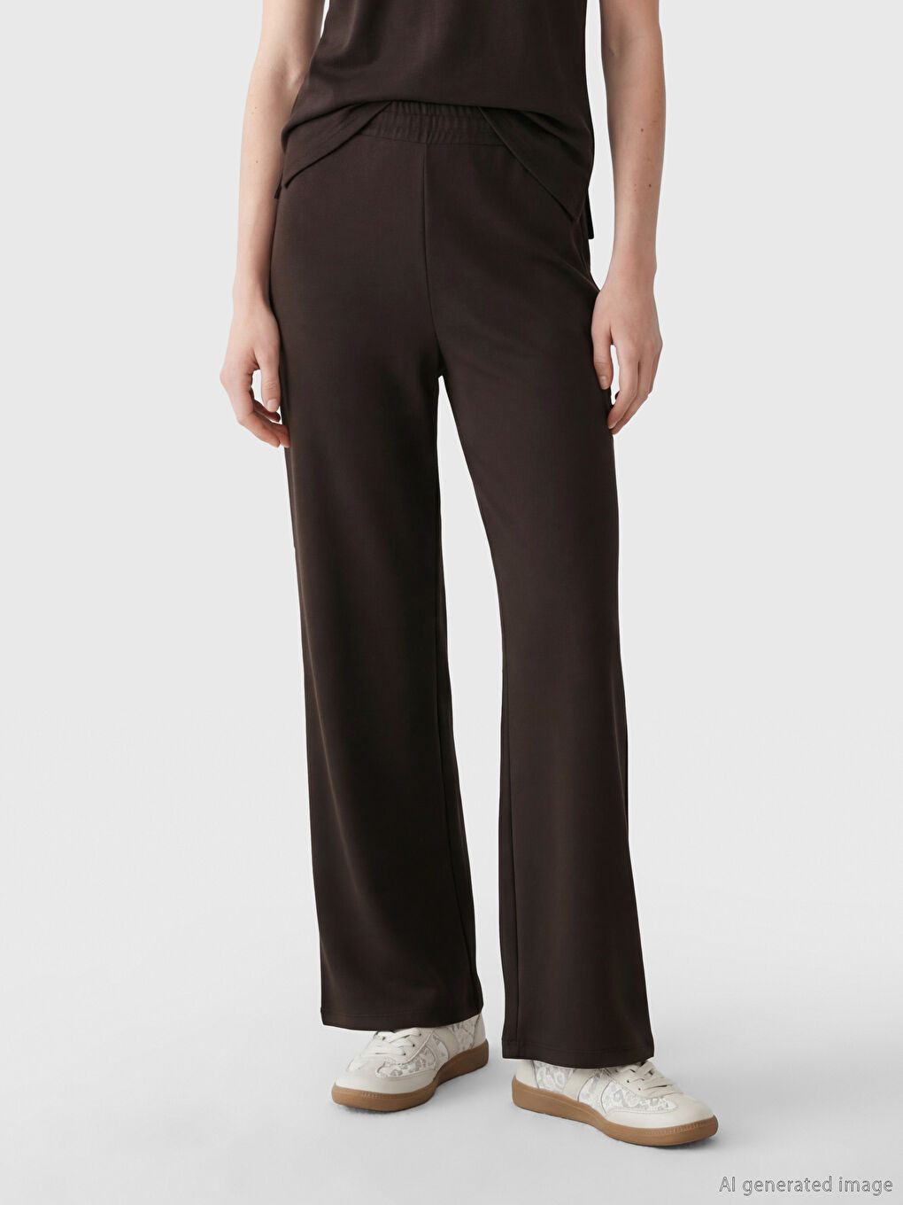 Жінка КОРИЧНЕВИЙ Штани для спорту-1