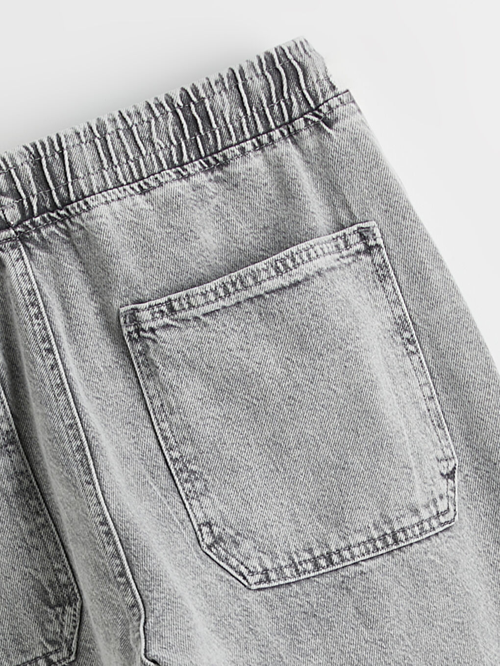 Gri Straight Fit Erkek Jean Pantolon-6