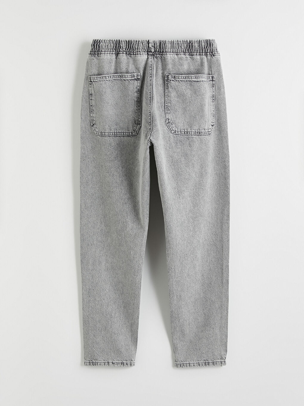 Gri Straight Fit Erkek Jean Pantolon-7