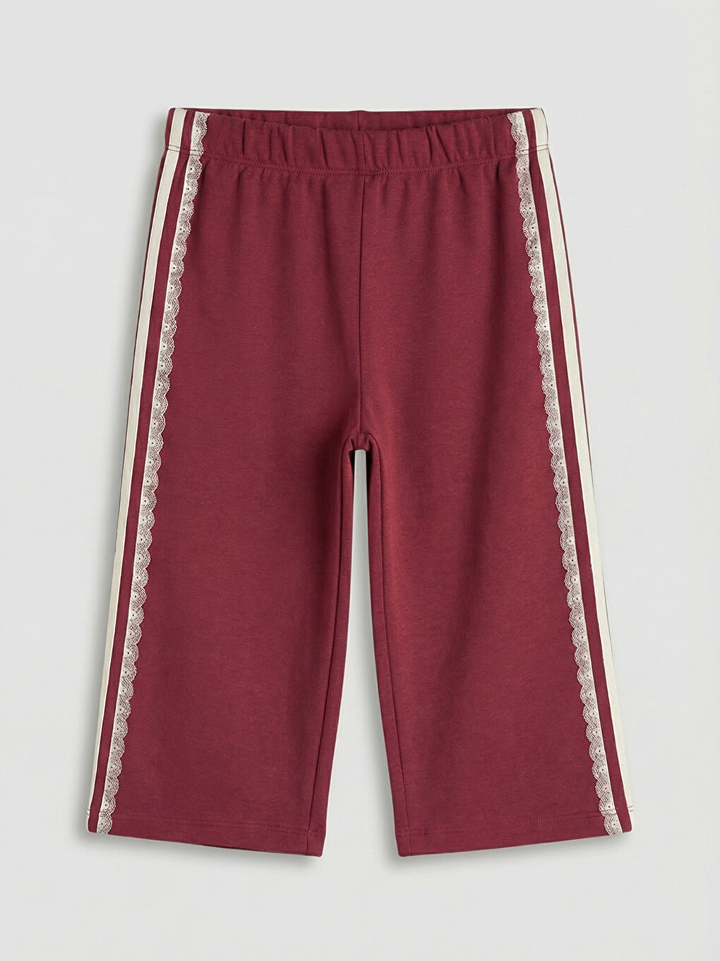 Bordo Paris Baskılı Kız Çocuk Sweatshirt ve Pantolon-3