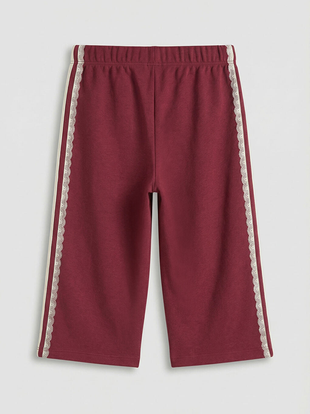 Bordo Paris Baskılı Kız Çocuk Sweatshirt ve Pantolon-4