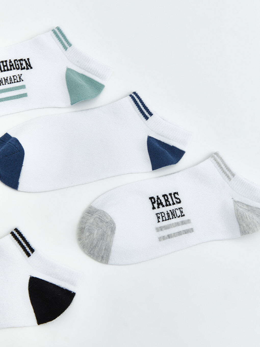 Karışık Desenli Erkek Çocuk Patik Çorap 5'li-1