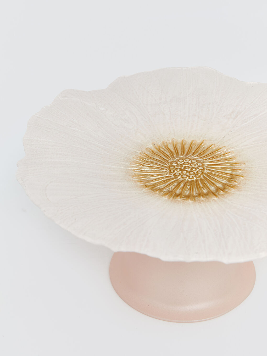 Karışık Çiçek Desenli Cam Ayaklı Sunumluk 21 cm-3