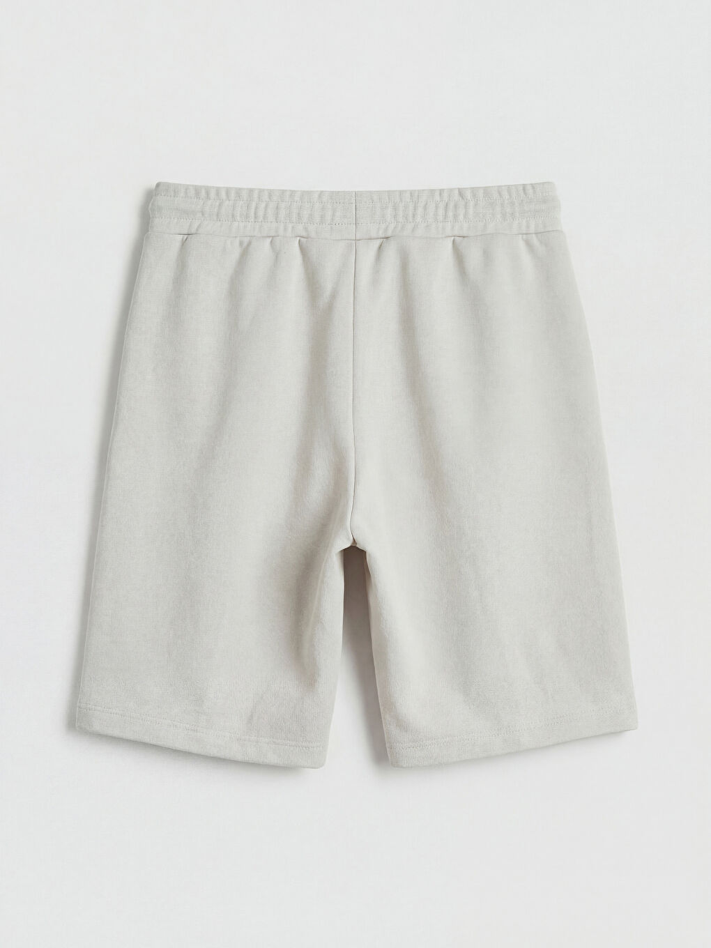 Gri Beli Lastikli Erkek Çocuk Şort-1