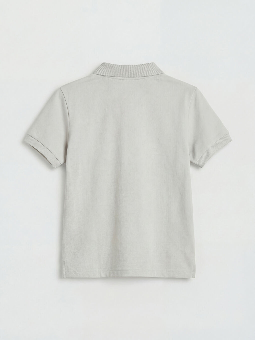 Gri Polo Yaka Erkek Çocuk Tişört-1