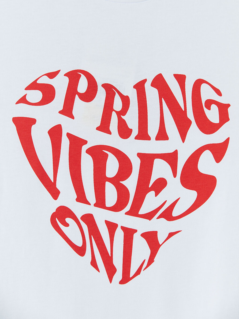 تي شيرت بناتي مطبوع بياقة دائرية-2