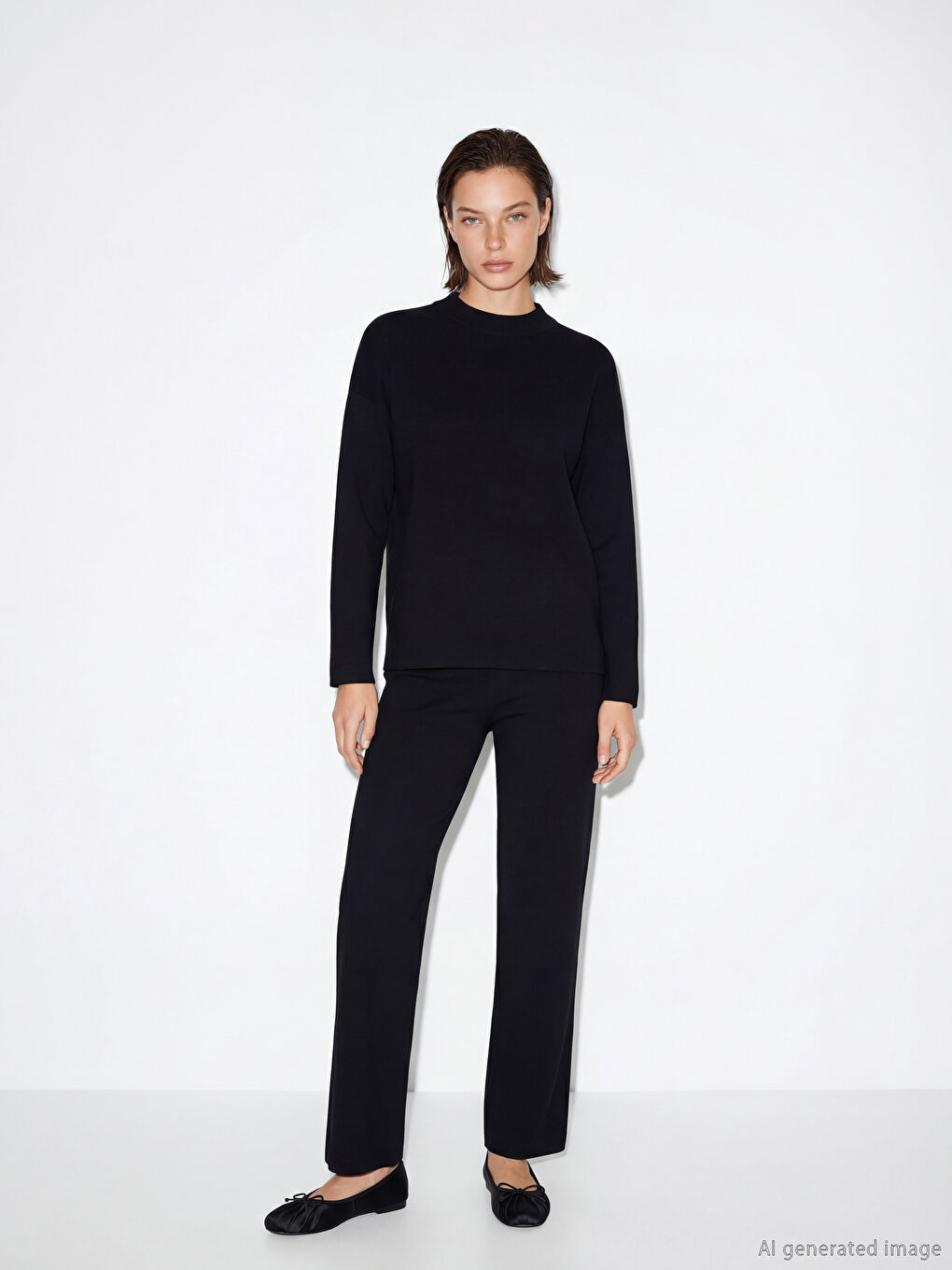 Әйелдерге арналған серпімді белдікті трикотаж шалбар