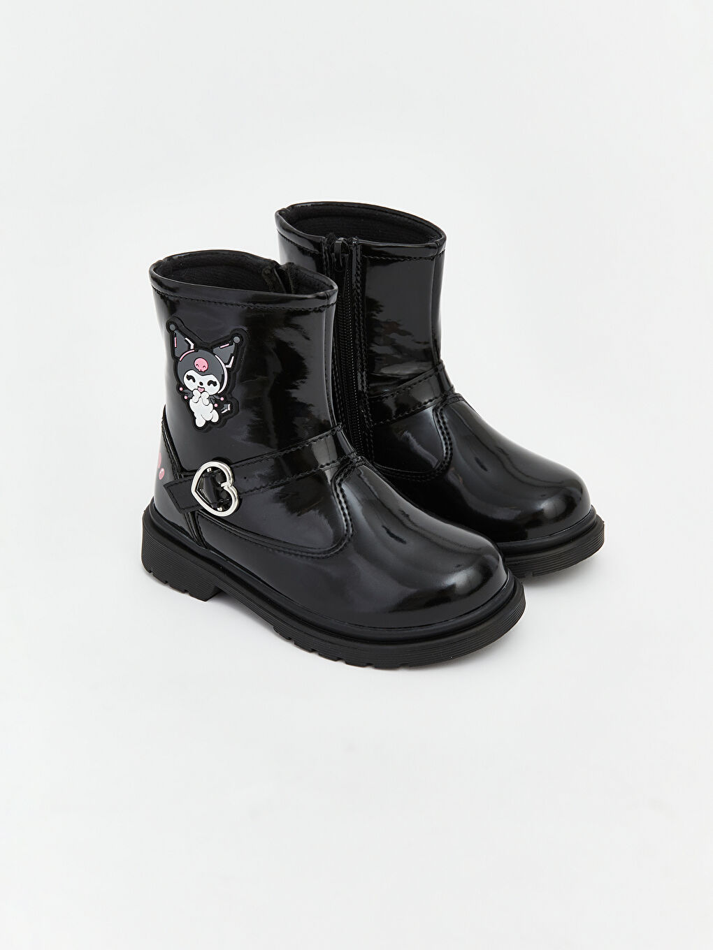 Siyah Kuromi Baskılı Kız Çocuk Bot