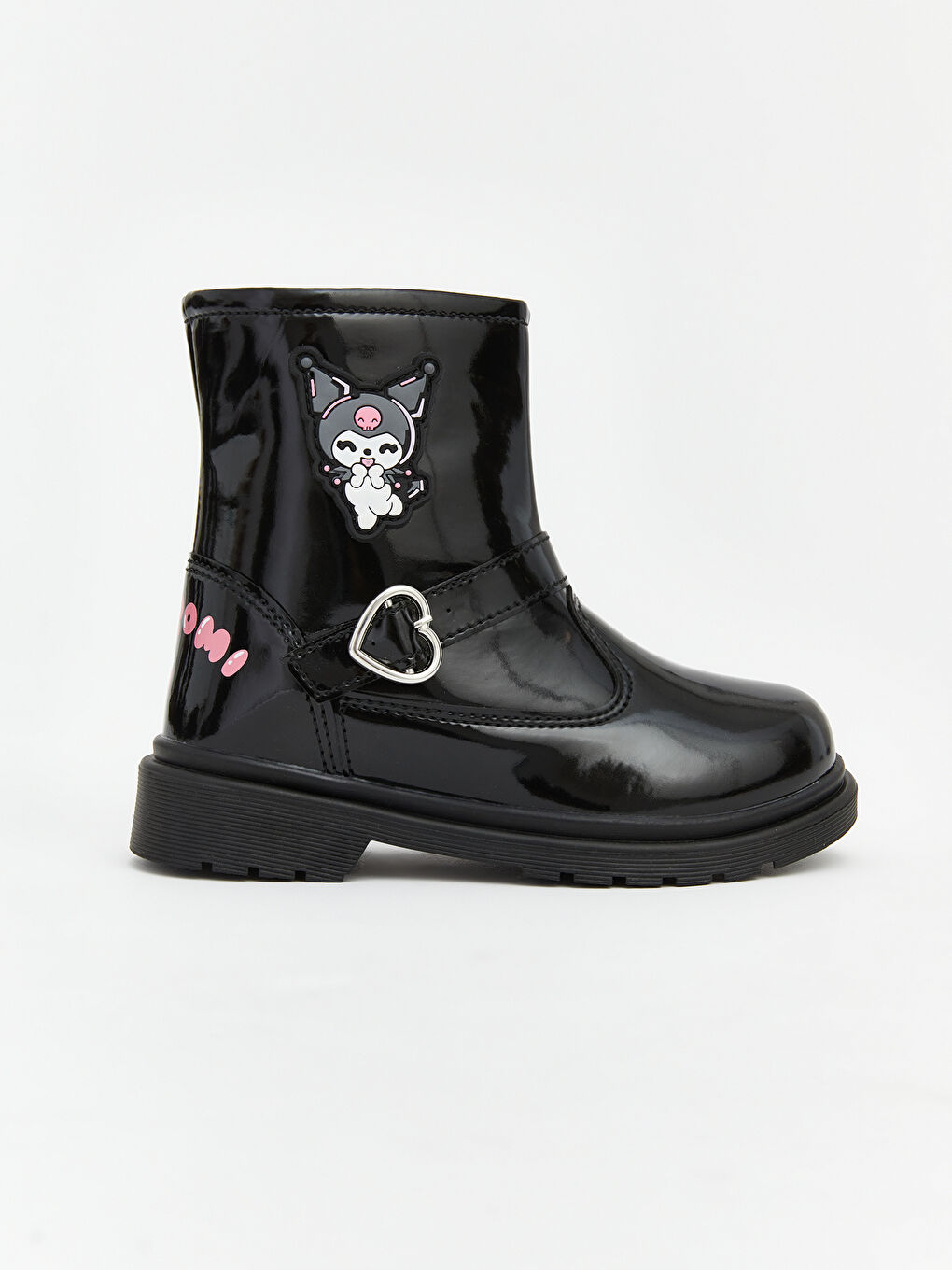 Siyah Kuromi Baskılı Kız Çocuk Bot-1