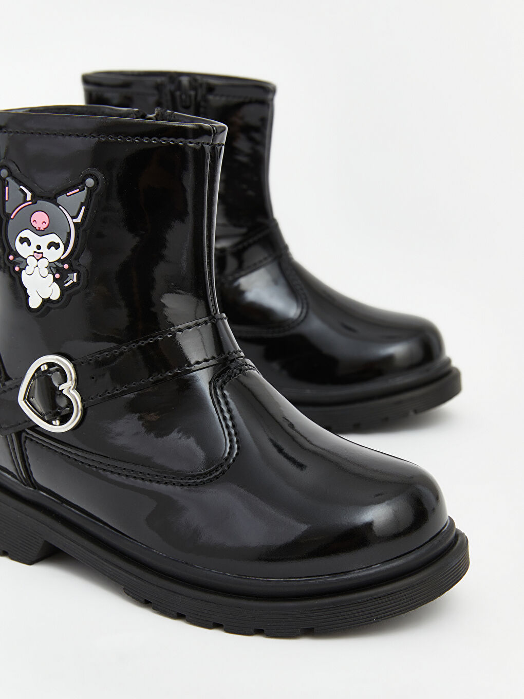 Siyah Kuromi Baskılı Kız Çocuk Bot-2