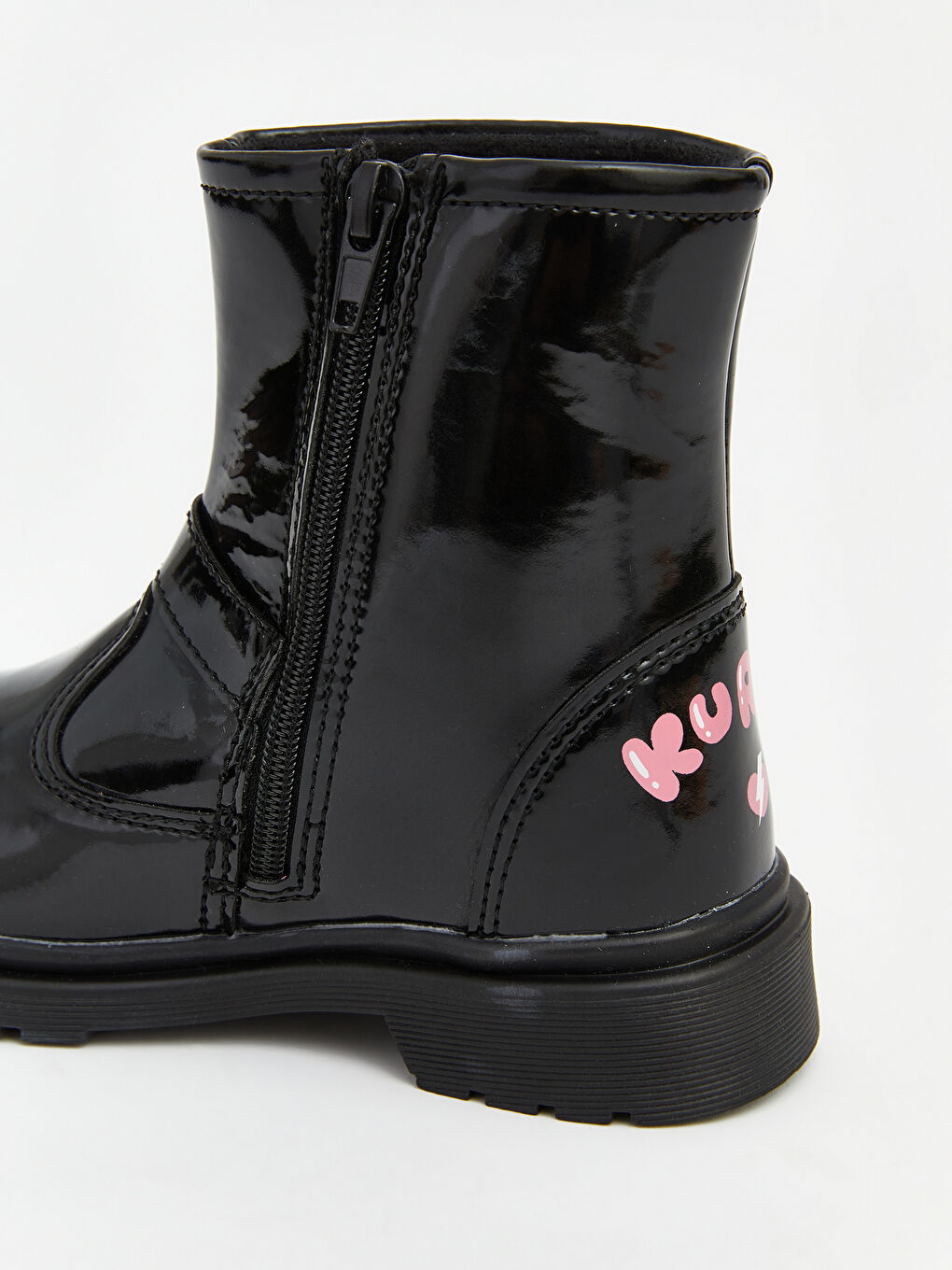 Siyah Kuromi Baskılı Kız Çocuk Bot-4