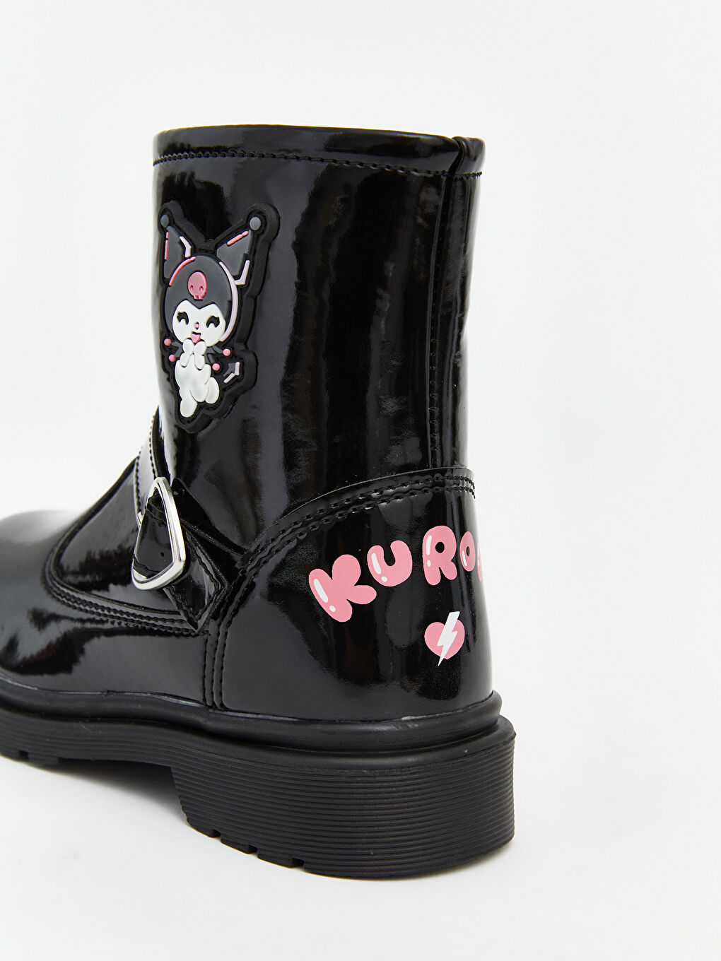 Siyah Kuromi Baskılı Kız Çocuk Bot-6