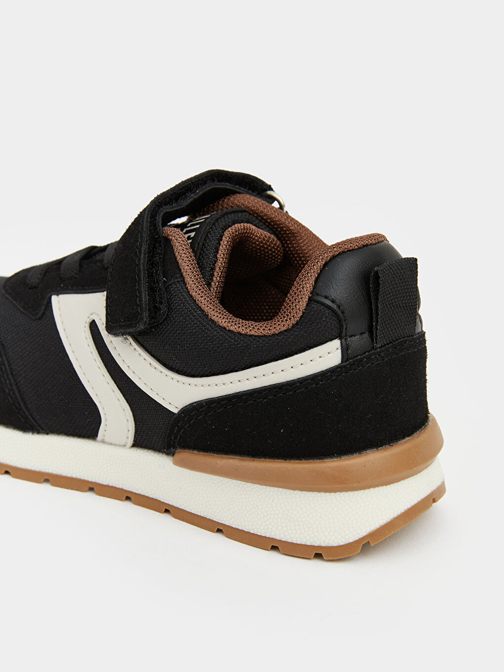 Siyah  Bağcık Ve Cırt Cırtlı Erkek Çocuk Spor Ayakkabı-4