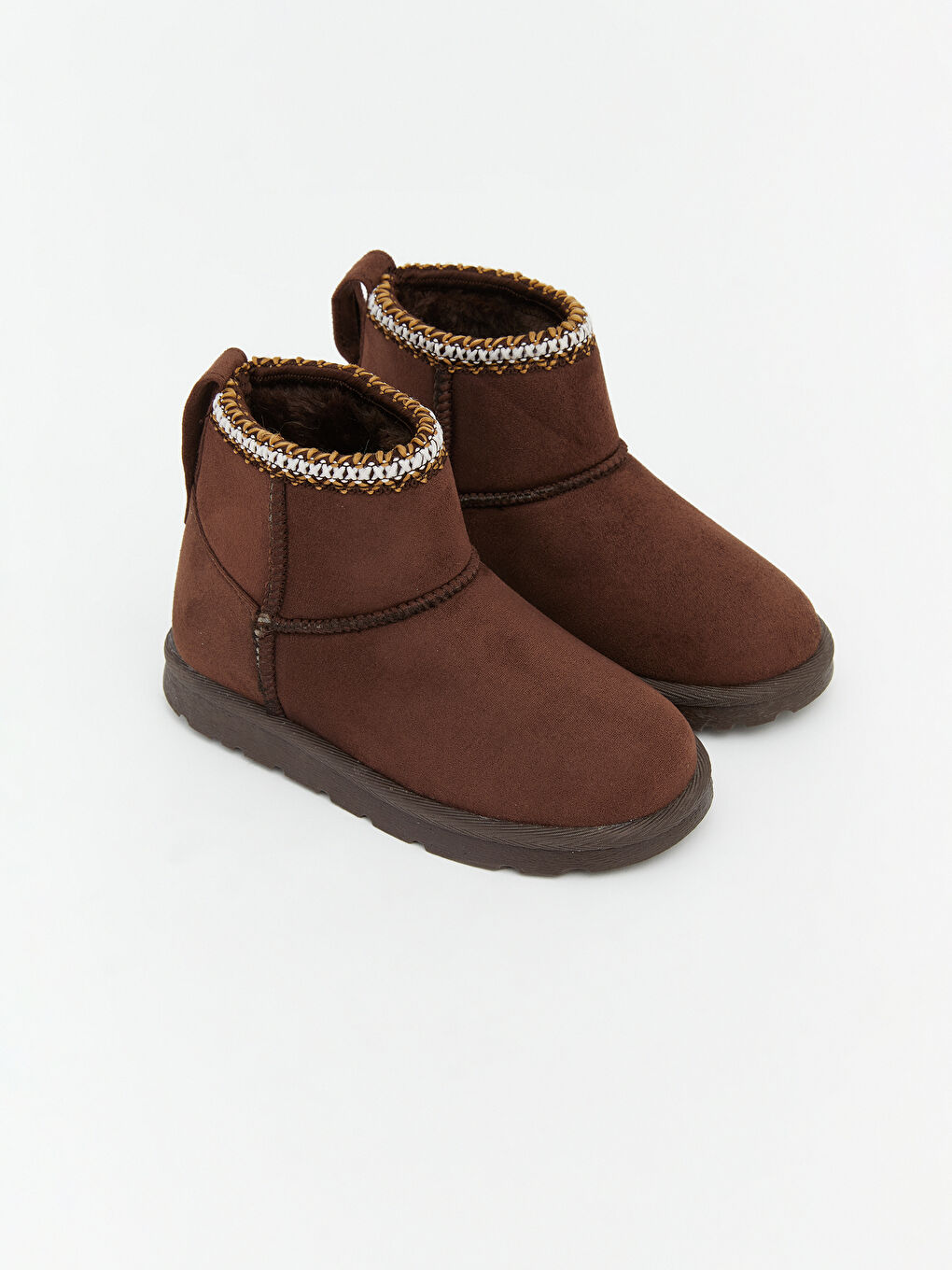 Kahverengi Süet Görünümlü Kız Çocuk Bot